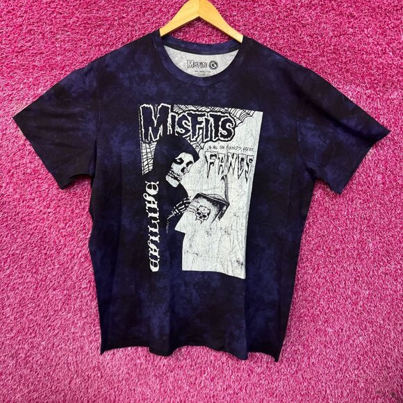 The Misfits Fangs Evil Live Horror Punk Band Tie Dye XXL - Picture 1 of 4